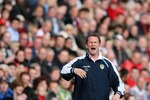 LONDON, ENGLAND - MAY 01 :   Simon Grayson, Manager of Leeds looks on during the Coca Cola League One match between Charlton Athletic and Leeds United at The Valley on May 01, 2010 in London, England.  (Photo by Jan Kruger/Getty Images)