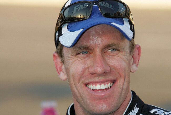 RICHMOND, VA - APRIL 30:  Carl Edwards, driver of the #60 Fastenal Ford, looks on from the grid prior to the start of the NASCAR Nationwide Series BUBBA burger 250 at Richmond International Raceway on April 30, 2010 in Richmond, Virginia.  (Photo by Jerry Markland/Getty Images for NASCAR)