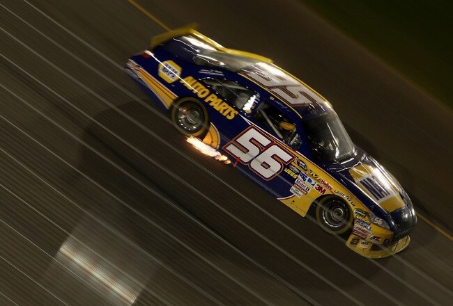 PHOENIX - APRIL 10:  Martin Truex Jr., driver of the #56 NAPA Auto Parts Toyota, drives during the NASCAR Sprint Cup Series SUBWAY Fresh Fit 600 at Phoenix International Raceway on April 10, 2010 in Phoenix, Arizona.  (Photo by Jonathan Ferrey/Getty Images)