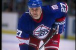 27 Jan 1995:  Defenseman Teppo Numminen of the Winnipeg Jets looks on during a game against the Anaheim Mighty Ducks at Arrowhead Pond in Anaheim, California.  The Ducks won the game, 3-2. Mandatory Credit: Al Bello  /Allsport