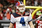 ATLANTA - DECEMBER 27:  Quarterback Brian Brohm #4 of the Buffalo Bills against the Atlanta Falcons at Georgia Dome on December 27, 2009 in Atlanta, Georgia.  (Photo by Kevin C. Cox/Getty Images)