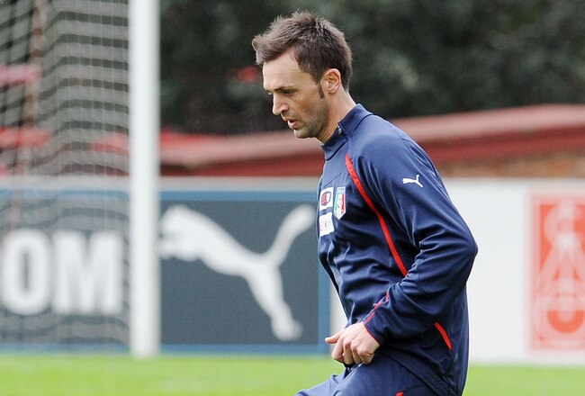 FLORENCE, ITALY - MARCH 02:  Nicola Legrottaglie during an Italy national team training session at FIGC Centre at Coverciano at Coverciano on March 2, 2010 in Florence, Italy.  (Photo by Giuseppe Bellini/Getty Images)