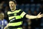 KILMARNOCK, SCOTLAND - FEBRUARY 02:  Robbie Keane of Celtic in action during the Clydesdale Bank Scottish Premier League match between Kilmarnock and Celtic at Rugby Park on February 2, 2010 in Kilmarnock,Scotland.  (Photo by Jeff J Mitchell/Getty Images)
