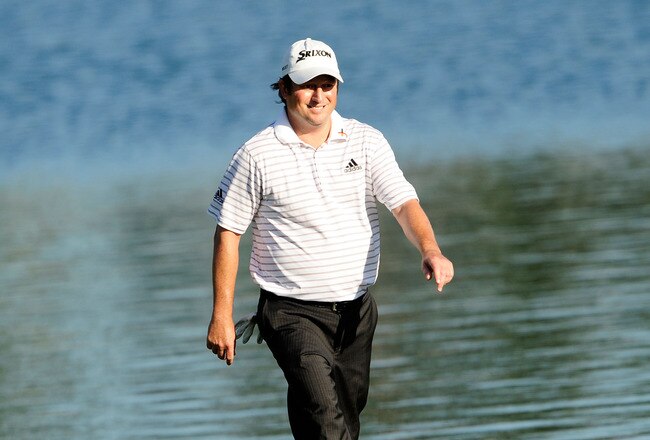 PONTE VEDRA BEACH, FL - MAY 09:  Tim Clark of South Africa walks up the fairway on the 18th hole during the final round of THE PLAYERS Championship held at THE PLAYERS Stadium course at TPC Sawgrass on May 9, 2010 in Ponte Vedra Beach, Florida.  (Photo by Sam Greenwood/Getty Images)