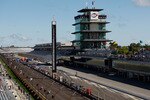 INDIANAPOLIS - AUGUST 30:  Fans watch as riders come down the front stretch during the warm up session before the MotoGP Red Bull Indianapolis Grand Prix at the Indianapolis Motor Speedway on August 30, 2009 in Indianapolis, Indiana.  (Photo by Chris Graythen/Getty Images)