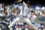 NEW YORK - MAY 05:  Andy Pettitte #46 of the New York Yankees delivers a pitch against the Baltimore Orioles at Yankee Stadium on May 5, 2010 in the Bronx borough of New York City  (Photo by Jeff Zelevansky/Getty Images)