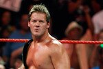 LAS VEGAS - AUGUST 24:  Wrestler Chris Jericho appears in the ring during the WWE Monday Night Raw show at the Thomas & Mack Center August 24, 2009 in Las Vegas, Nevada.  (Photo by Ethan Miller/Getty Images)