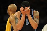 LOS ANGELES, CA - MAY 04:  Deron Williams #8 of the Utah Jazz reacts during Game Two of the Western Conference Semifinals against the Los Angeles Lakers during the 2010 NBA Playoffs at Staples Center on May 4, 2010 in Los Angeles, California.  (Photo by Harry How/Getty Images)