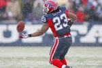 ORCHARD PARK, NY - JANUARY 03: Marshawn Lynch #23  of the Buffalo Bills fails to make a catch against the Indianapolis Colts at Ralph Wilson Stadium on January 3, 2010 in Orchard Park, New York.  (Photo by Rick Stewart/Getty Images)