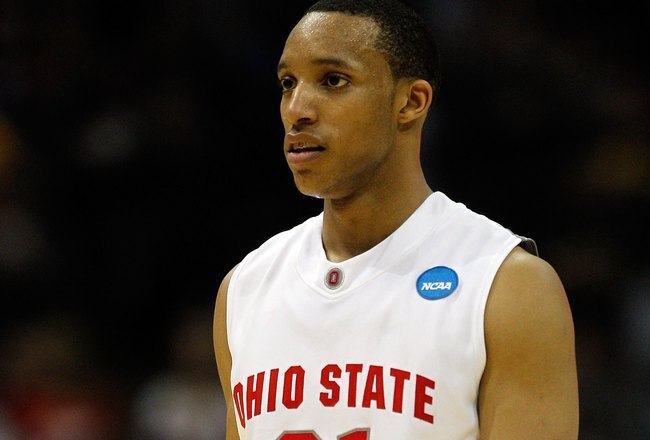 MILWAUKEE - MARCH 21:  Evan Turner #21 of the Ohio State Buckeyes looks on while taking on the Georgia Tech Yellow Jackets during the second round of the 2010 NCAA men's basketball tournament at the Bradley Center on March 21, 2010 in Milwaukee, Wisconsin.  (Photo by Jonathan Daniel/Getty Images)
