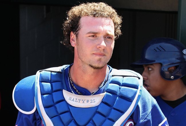 SURPRISE, AZ - MARCH 19:  Catcher Jarrod Saltalamacchia #21 of the Texas Rangers during the MLB spring training game against the Cleveland Indians at Surprise Stadium on March 19, 2010 in Surprise, Arizona. The Indians defeated the Rangers 12-2.  (Photo by Christian Petersen/Getty Images)
