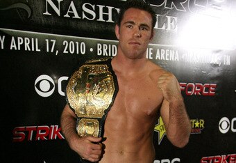HOLLYWOOD - MARCH 17:  Strikeforce World Middleweight Champion Jake Shields attends the CBS' Strikeforce MMA Fighters Open Media Workout on March 17, 2010 in Hollywood, California.  (Photo by Valerie Macon/Getty Images)
