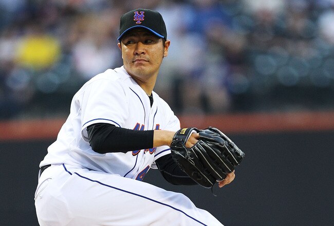 NEW YORK - MAY 21:  Hisanori Takahashi #47 of the New York Mets pitches against  the New York Yankees during their game on May 21, 2010 at Citi Field in the Flushing neighborhood of the Queens borough of New York City.  (Photo by Al Bello/Getty Images)