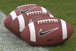 TAMPA, FL - SEPTEMBER 22: Nike footballs on the sidelines as the North Carolina Tar Heels play against the University of South Florida Bulls at Raymond James Stadium on September 22, 2007 in Tampa, Florida.  USF  won 37-10.  (Photo by Al Messerschmidt/Getty Images)