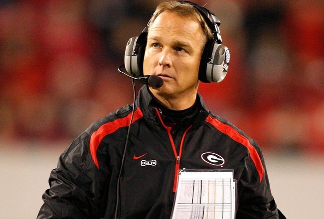 ATHENS, GA - NOVEMBER 21:  Head coach Mark Richt of the Georgia Bulldogs against the Kentucky Wildcats at Sanford Stadium on November 21, 2009 in Athens, Georgia.  (Photo by Kevin C. Cox/Getty Images)