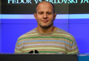 NEW YORK - JANUARY 20:  Fedor Vladimirovich Emelianenko, heavyweight mixed martial artist and current World Alliance of Mixed Martial Arts heavyweight champion rings the NASDAQ opening bell at NASDAQ in Times Square on January 20, 2009 in New York City.  (Photo by Joe Corrigan/Getty Images)