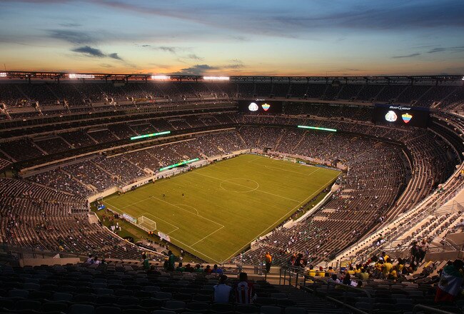 EAST RUTHERFORD, NJ - MAY 07:  A general view of the New Meadowlands Stadium prior to the match between Ecuador and Mexico in the 2010 FMF U.S. Tour on May 7, 2010 at  in East Rutherford, New Jersey.  (Photo by Mike Stobe/Getty Images)