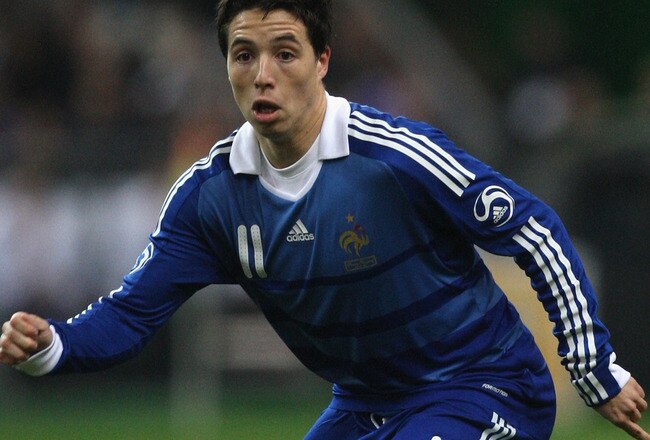 PARIS - NOVEMBER 19:  Samir Nasri of France in action during the International Friendly between France and Uruguay at the Stade de France on November 19, 2008 in Paris, France.  (Photo by Hamish Blair/Getty Images)