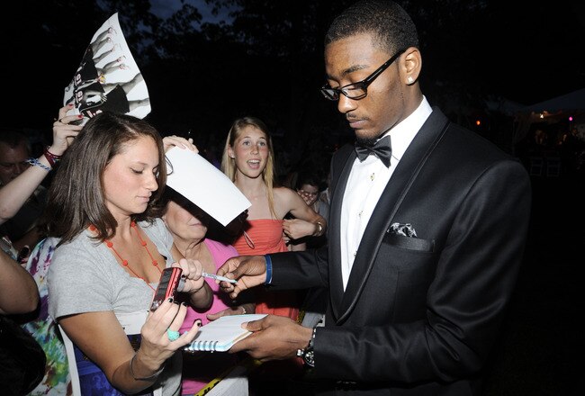 LOUISVILLE, KY - APRIL 30: Projected first round NBA draft pick John Wall attends Barnstable Brown at the 136th Kentucky Derby on April 30, 2010 in Louisville, Kentucky. (Photo by Jeff Gentner/Getty Images)