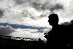BIRMINGHAM, ENGLAND - MARCH 27:  Arsene Wenger of Arsenal strides out in front of the home support before the Barclays Premier League match between Birmingham City and Arsenal at St. Andrews Stadium on March 27, 2010 in Birmingham, England.  (Photo by Laurence Griffiths/Getty Images)