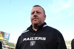 OAKLAND, CA - JANUARY 03: Head coach Tom Cable of the Oakland Raiders walks off the field after losing to the Baltimore Ravens during an NFL game at Oakland-Alameda County Coliseum on January 3, 2010 in Oakland, California.  (Photo by Jed Jacobsohn/Getty Images)