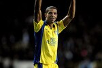 LONDON, ENGLAND - JANUARY 23:  Jermaine Beckford of Leeds celebrates after scoring a goal to level the scores at 1-1 during the FA Cup sponsored by E.ON 4th round match between Tottenham Hotspur and Leeds United at White Hart Lane on January 23, 2010 in London, England.  (Photo by Shaun Botterill/Getty Images)