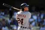 LOS ANGELES, CA - MAY 22:  Miguel Cabrera #24 of the Detroit Tigers at bat against the Los Angeles Dodgers at Dodger Stadium on May 22, 2010 in Los Angeles, California.  (Photo by Harry How/Getty Images)
