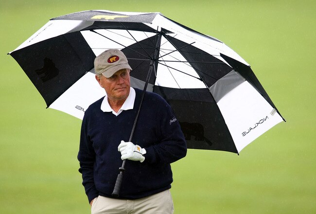DUBLIN, OH - JUNE 03:  Jack Nicklaus waits on a green during a skins game prior to the start of the Memorial Tournament at the Muirfield Village Golf Club on June 3, 2009 in Dublin, Ohio.  (Photo by Scott Halleran/Getty Images)