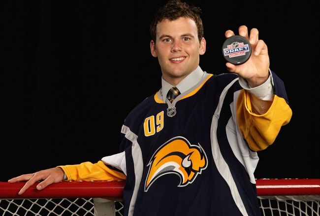 MONTREAL , QC - JUNE 26: Zack Kassian poses for a portrait after being selected 13th overall by the Buffalo Sabres during the first round of the 2009 NHL Entry Draft at the Bell Centre on June 26, 2009 in Montreal, Quebec, Canada. (Photo by Jamie Squire/Getty Images)