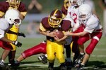 9 Dec 1998:  General view of players from Wilders Grove, North Carolina in action during the Pop Warner Pee Wee Football Super Bowl at Disney Wide World of Sports Complex in Orlando, Florida. Mandatory Credit: Scott Halleran  /Allsport