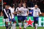 AMSTERDAM, NETHERLANDS - MARCH 03:  Dirk Kuyt of the Netherland celebrates scoring a goal during the International Friendly between Netherlands and USA at the Amsterdam Arena on March 3, 2010 in Amsterdam, Netherlands.  (Photo by Ian Walton/Getty Images)