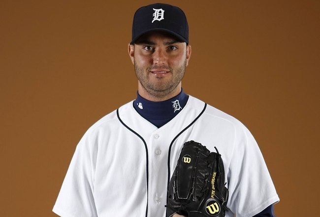 LAKELAND, FL - FEBRUARY 27:  Armando Galarraga #58 of the Detroit Tigers poses during photo day at the Detroit Tigers Spring Training facility on February 27, 2010 in Lakeland, Florida.  (Photo by Gregory Shamus/Getty Images)