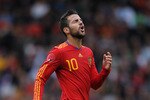 INNSBRUCK, AUSTRIA - JUNE 03:  Cesc Fabregas of Spain reacts during the International Friendly match between Spain and South Korea at Stadion Tivoli Neu on June 3, 2010 in Innsbruck, Austria.  (Photo by Jasper Juinen/Getty Images)