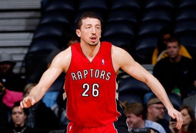 ATLANTA - DECEMBER 02:  Hedo Turkoglu #26 of the Toronto Raptors against the Atlanta Hawks at Philips Arena on December 2, 2009 in Atlanta, Georgia.  NOTE TO USER: User expressly acknowledges and agrees that, by downloading and/or using this Photograph, User is consenting to the terms and conditions of the Getty Images License Agreement.  (Photo by Kevin C. Cox/Getty Images)