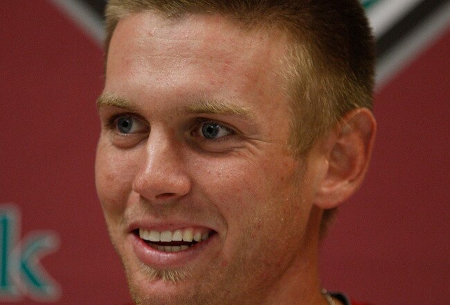 ALTOONA, PA - APRIL 11:  Stephen Strasburg #37 of the Harrisburg Senators talks with members of the media during a press conference following their win against the Altoona Curve in his minor league debut on April 11, 2010 at Blair County Ballpark in Altoona, Pennsylvania.  (Photo by Jared Wickerham/Getty Images)