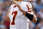 SAN DIEGO - JANUARY 03:  Quarterback Jason Campbell #17 of the Washington Redskins drops back to pass against the San Diego Chargers at Qualcomm Stadium on January 3, 2010 in San Diego, California. The Chargers defeated the Redskins 23-20.  (Photo by Jeff Gross/Getty Images)