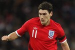 LONDON, ENGLAND - MARCH 03:  Gareth Barry of England in action during the International Friendly match between England and Egypt at Wembley Stadium on March 3, 2010 in London, England.  (Photo by Mark Thompson/Getty Images)