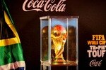 WITBANK, SOUTH AFRICA - JUNE 01: The  World Cup is displayed during the FIFA World Cup Trophy Tour by Coca Cola on June 01, 2010, in Witbank, South Africa.