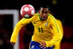 LONDON, ENGLAND - MARCH 02:  Robinho of Brasil in action during the International Friendly match between Republic of Ireland and Brazil played at Emirates Stadium on March 2, 2010 in London, England.  (Photo by Jamie McDonald/Getty Images)