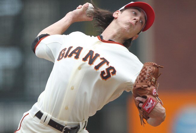 SAN FRANCISCO - MAY 31: Tim Lincecum #55 of the San Francisco Giants pitches against the Colorado Rockies during an MLB game at AT&T Park on May 31, 2010 in San Francisco, California. (Photo by Jed Jacobsohn/Getty Images)