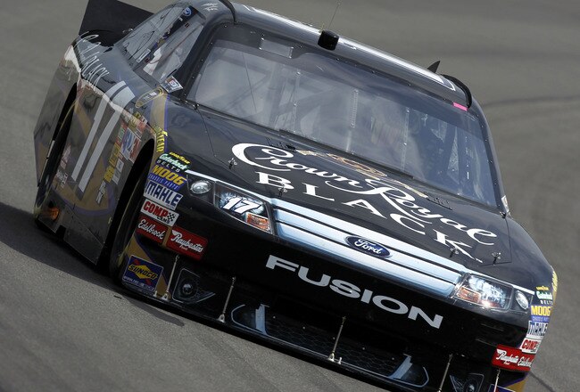 LONG POND, PA - JUNE 05:  Matt Kenseth drives the #17 Crown Royal Ford during practice for the NASCAR Sprint Cup Series Gillette Fusion ProGlide 500 at Pocono Raceway on June 5, 2010 in Long Pond, Pennsylvania.  (Photo by Chris Trotman/Getty Images for NASCAR)