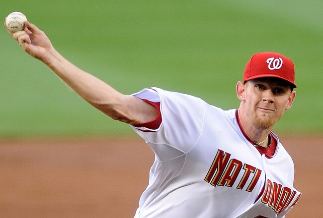 WASHINGTON - JUNE 08:  Stephen Strasburg #37 of the Washington Nationals pitches in the third inning against the Pittsburgh Pirates at Nationals Park on June 8, 2010 in Washington, DC.  (Photo by Greg Fiume/Getty Images)