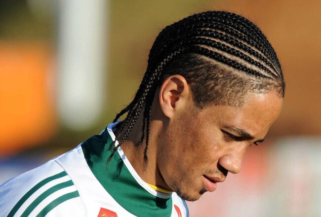 JOHANNESBURG, SOUTH AFRICA - JUNE 07: Steven Pienaar of South Africa looks on during the South African National football team training session at Sturrock Park on June 07, 2010 in Johannesburg, South Africa. (Photo by Lefty Shivambu/Gallo Images/Getty Images)