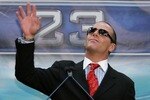 NEW YORK - MARCH 28:  Wrestler Shawn Michaels speaks at the press conference held by Battle of the Billionaires to announce details of Wrestlemania 23 at Trump Tower on March 28, 2007 in New York City.  (Photo by Bryan Bedder/Getty Images)