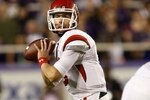 FORT WORTH, TX - NOVEMBER 14:  Quarterback Jordan Wynn #3 of the Utah Utes looks to pass the ball in the second quarter of the game against the TCU Horned Frogs at Amon G. Carter Stadium on November 14, 2009 in Fort Worth, Texas.  (Photo by Ronald Martinez/Getty Images)