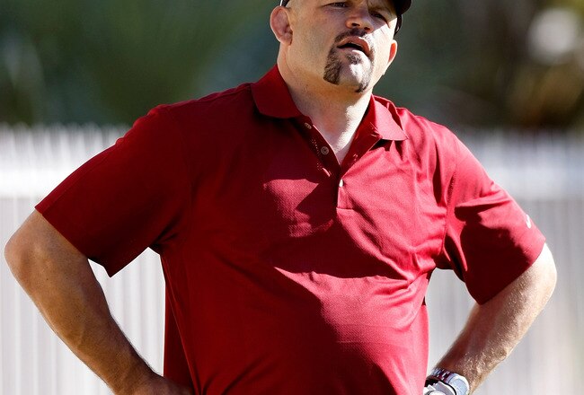 LAS VEGAS - OCTOBER 26:  Mixed martial artist Chuck Liddell watches his tee shot during the 2009 Maddux Harmon Celebrity Invitational at the Spanish Trail Golf and Country Club October 26, 2009 in Las Vegas, Nevada. The event, hosted by former Major League Baseball pitcher Greg Maddux and golf instructor Butch Harmon, benefits charities supported by The Maddux Foundation.  (Photo by Ethan Miller/Getty Images)