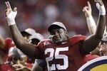 ATLANTA - DECEMBER 5:  Rolando McClain #25 of the Alabama Crimson Tide celebrates after Alabama's 32-13 win against the Florida Gators during the SEC Championship game at Georgia Dome on December 5, 2009 in Atlanta, Georgia.  (Photo by Chris Graythen/Getty Images)
