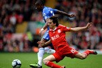 LIVERPOOL, ENGLAND - MAY 02:  Salomon Kalou of Chelsea holds off the challenge from Yossi Benayoun of Liverpool during the Barclays Premier League match between Liverpool and Chelsea at Anfield on May 2, 2010 in Liverpool, England.  (Photo by Laurence Griffiths/Getty Images)