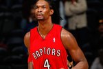 ATLANTA - DECEMBER 02:  Chris Bosh #4 of the Toronto Raptors against the Atlanta Hawks at Philips Arena on December 2, 2009 in Atlanta, Georgia.  NOTE TO USER: User expressly acknowledges and agrees that, by downloading and/or using this Photograph, User is consenting to the terms and conditions of the Getty Images License Agreement.  (Photo by Kevin C. Cox/Getty Images)