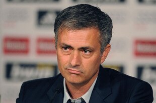 MADRID, SPAIN - MAY 31:  Real Madrid's new coach Jose Mourinho holds a press conference at  the Santiago Bernabeu stadium on May 31, 2010 in Madrid, Spain.  (Photo by Denis Doyle/Getty Images)
